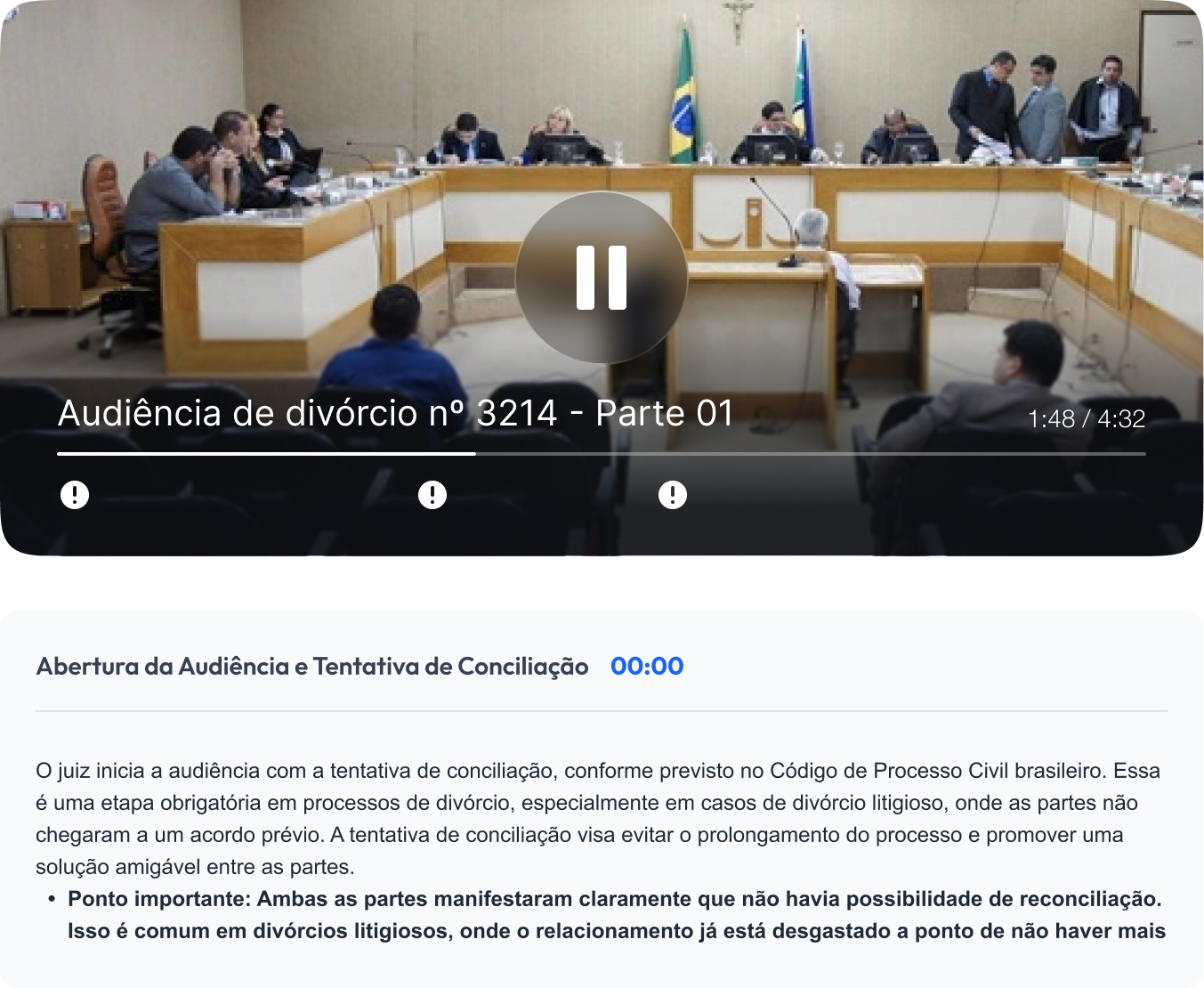 Horas e horas assistindo depoimentos?